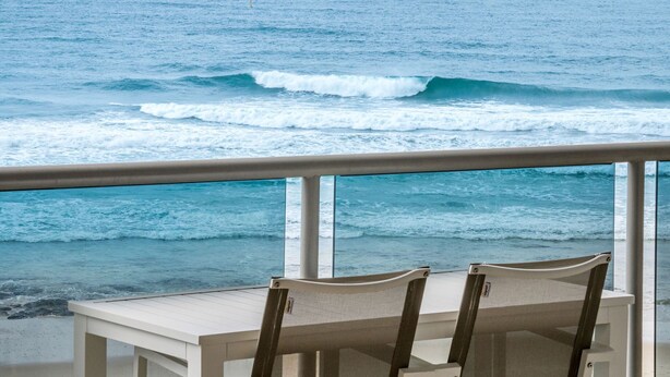 A balcony with a view of the ocean. - Beach Break - Embrace the coastal lifestyle, with a view that will steal your breath away (East Ballina)