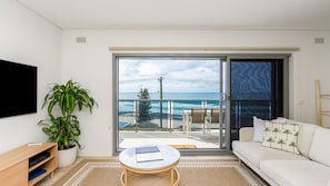 Living room with ocean view