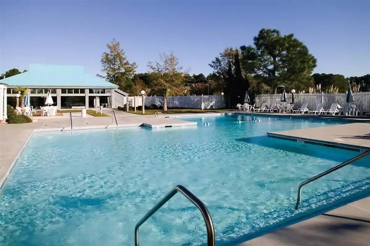 seasonal outdoor pool at the recreation center