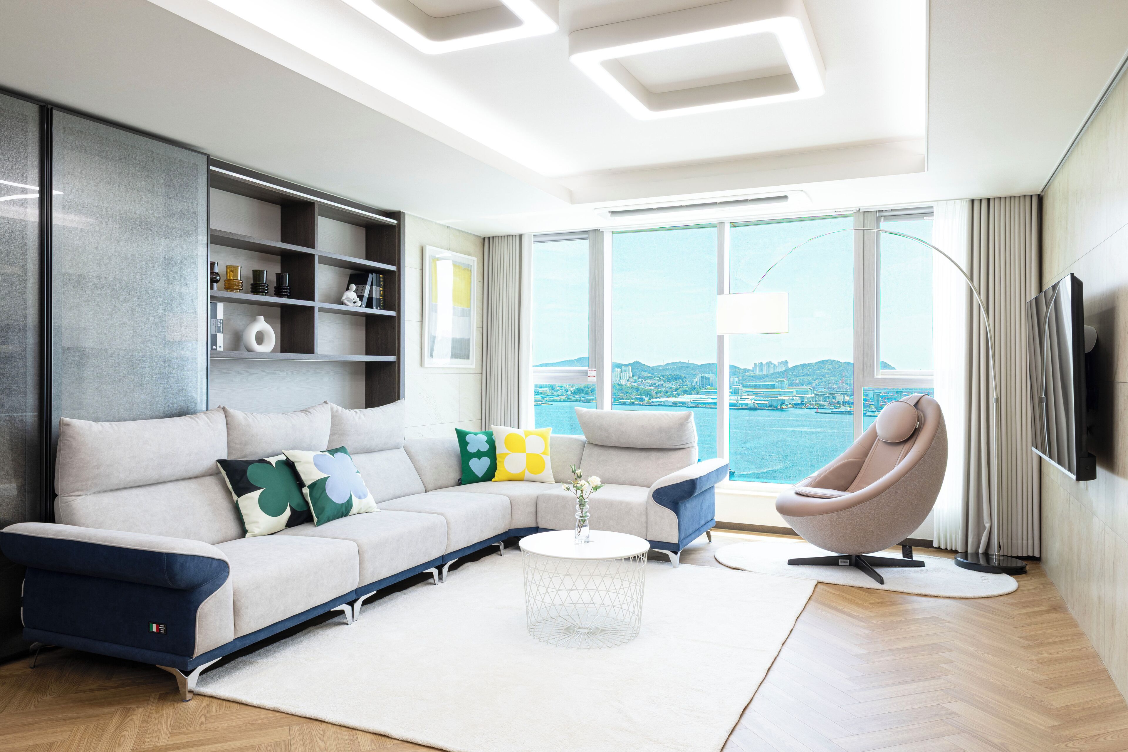 Family Suite Ocean B | 起居区 | 加热地板