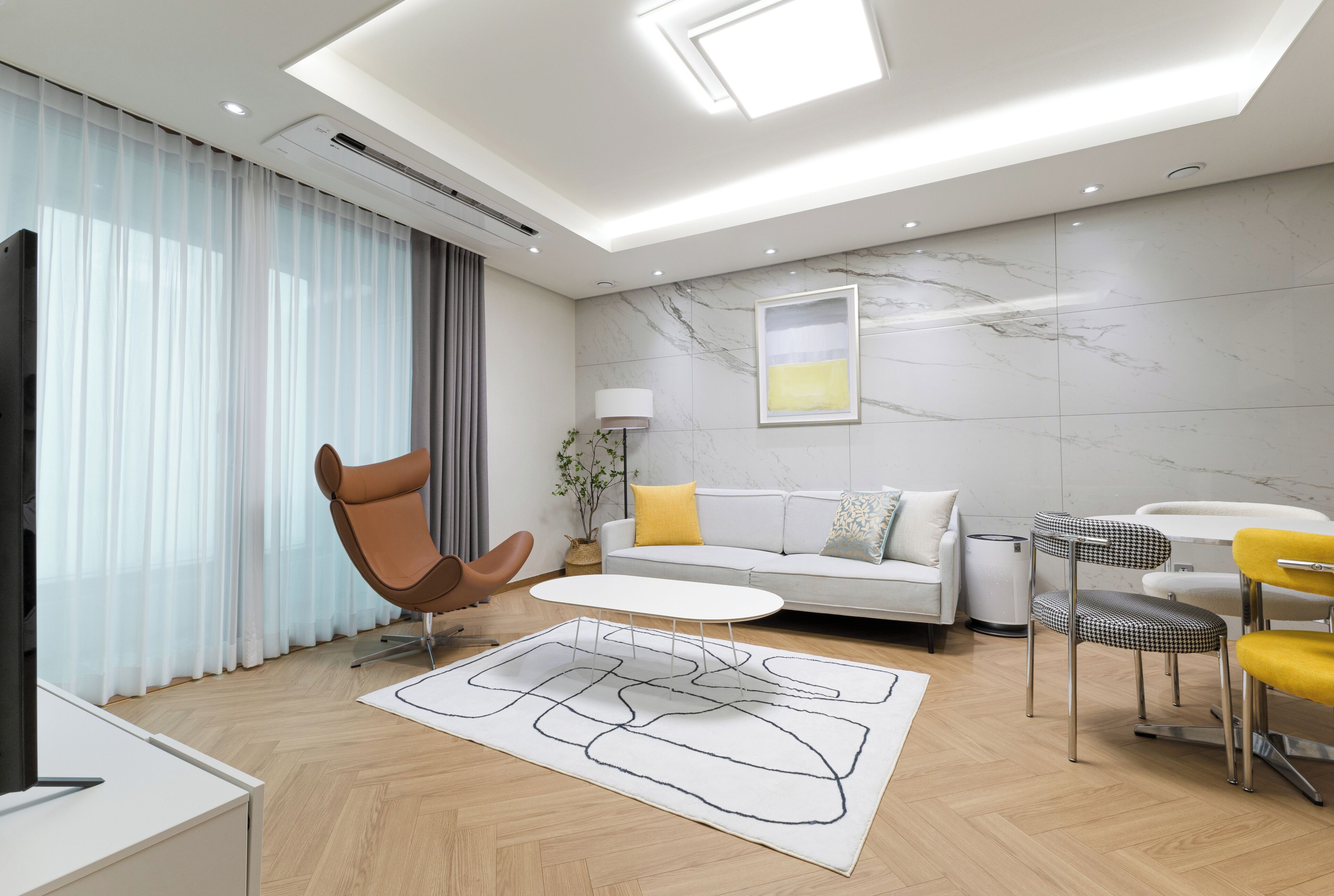 Two Bed Ocean B | Oppholdsområde | Oppvarmet gulv