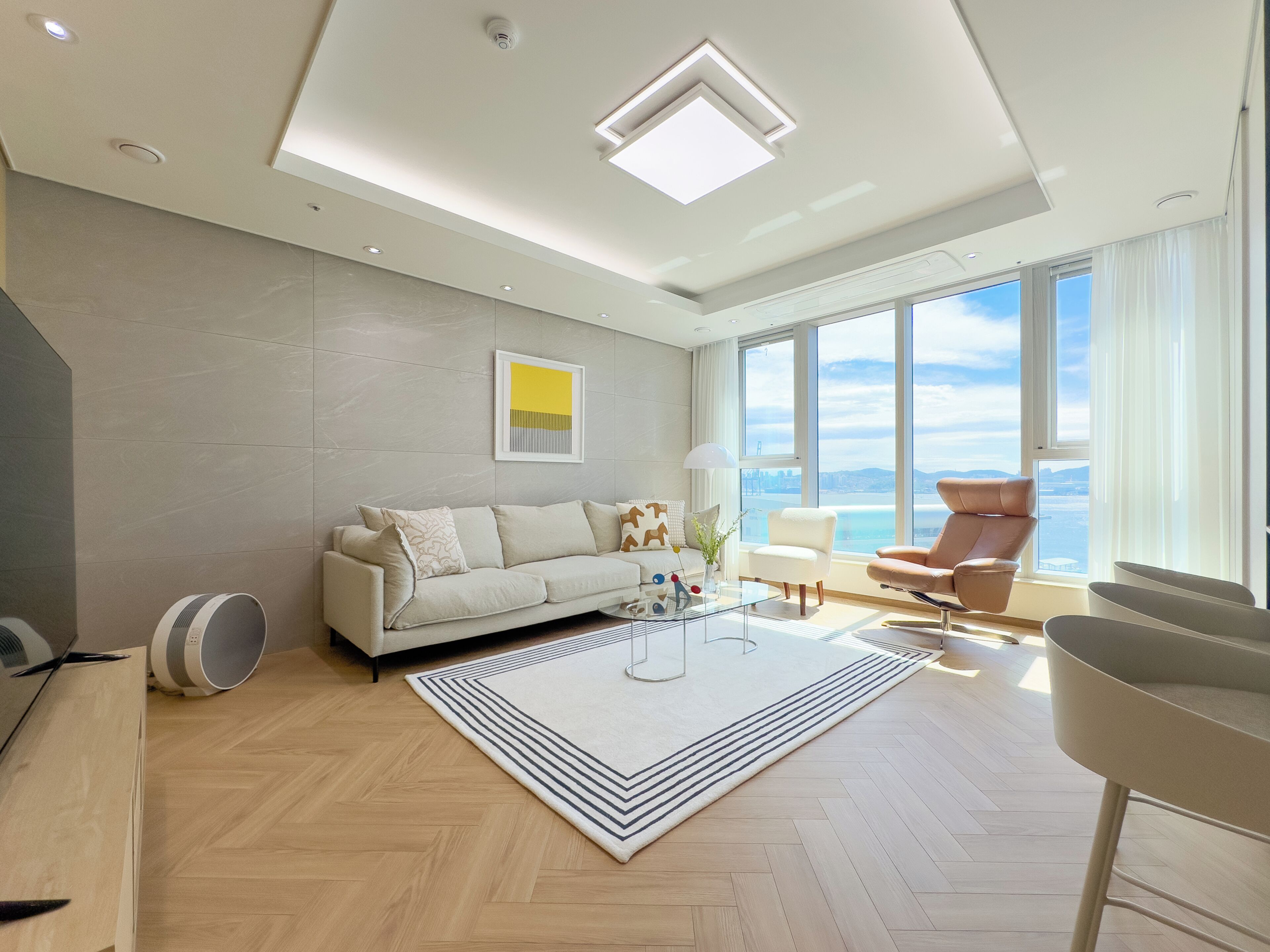 Two Bed Ocean A | Oppholdsområde | Oppvarmet gulv