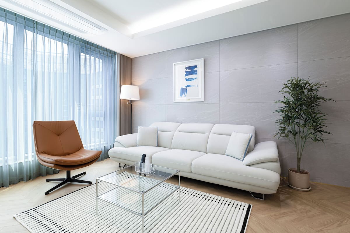 Two Bed Marina A | Living area | Heated floors