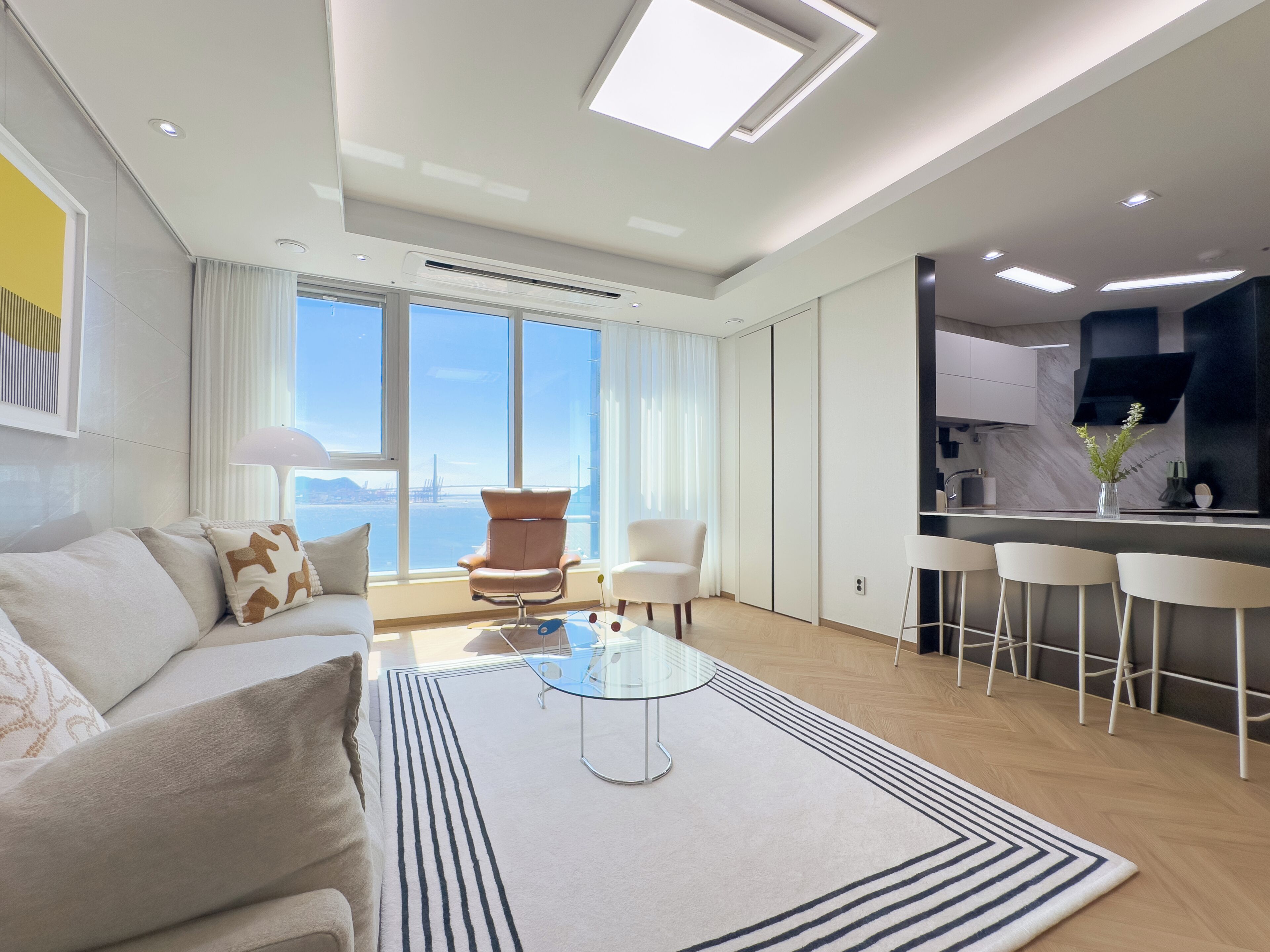 Two Bed Ocean A | 客廳 | 加熱地板