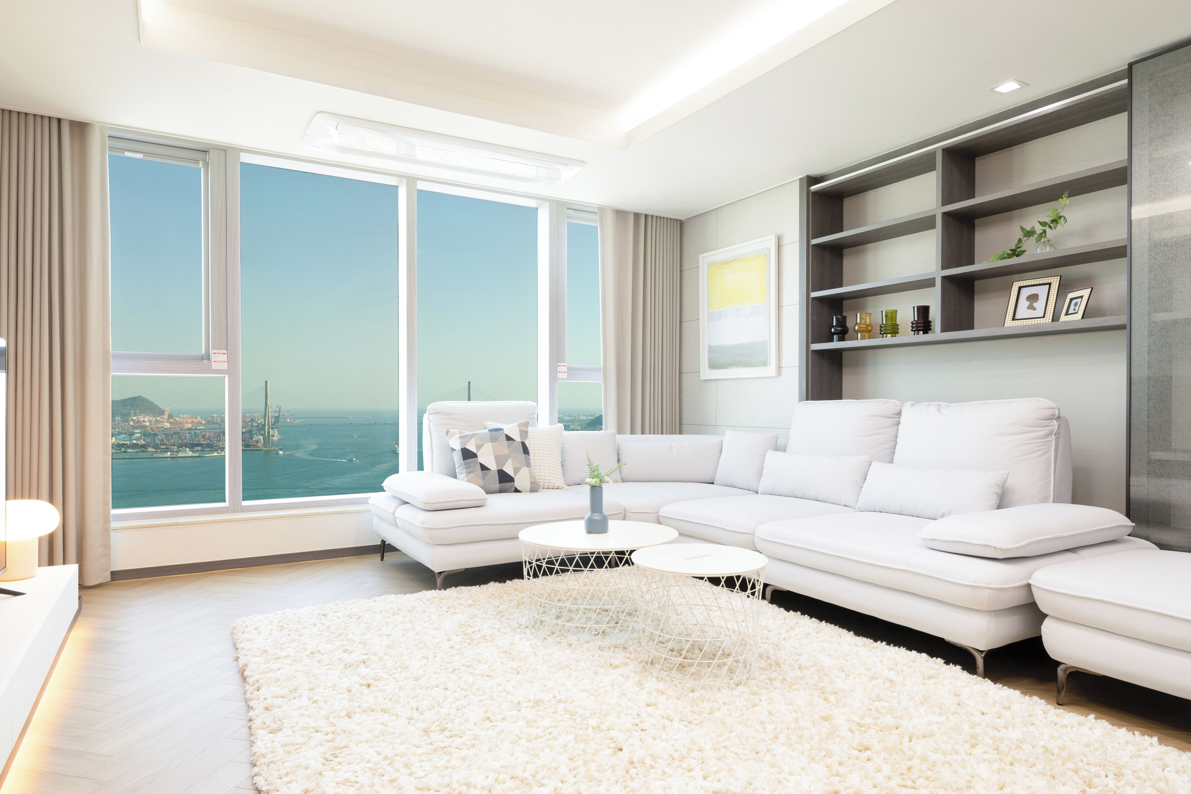 Family Suite Ocean A | 起居区 | 加热地板