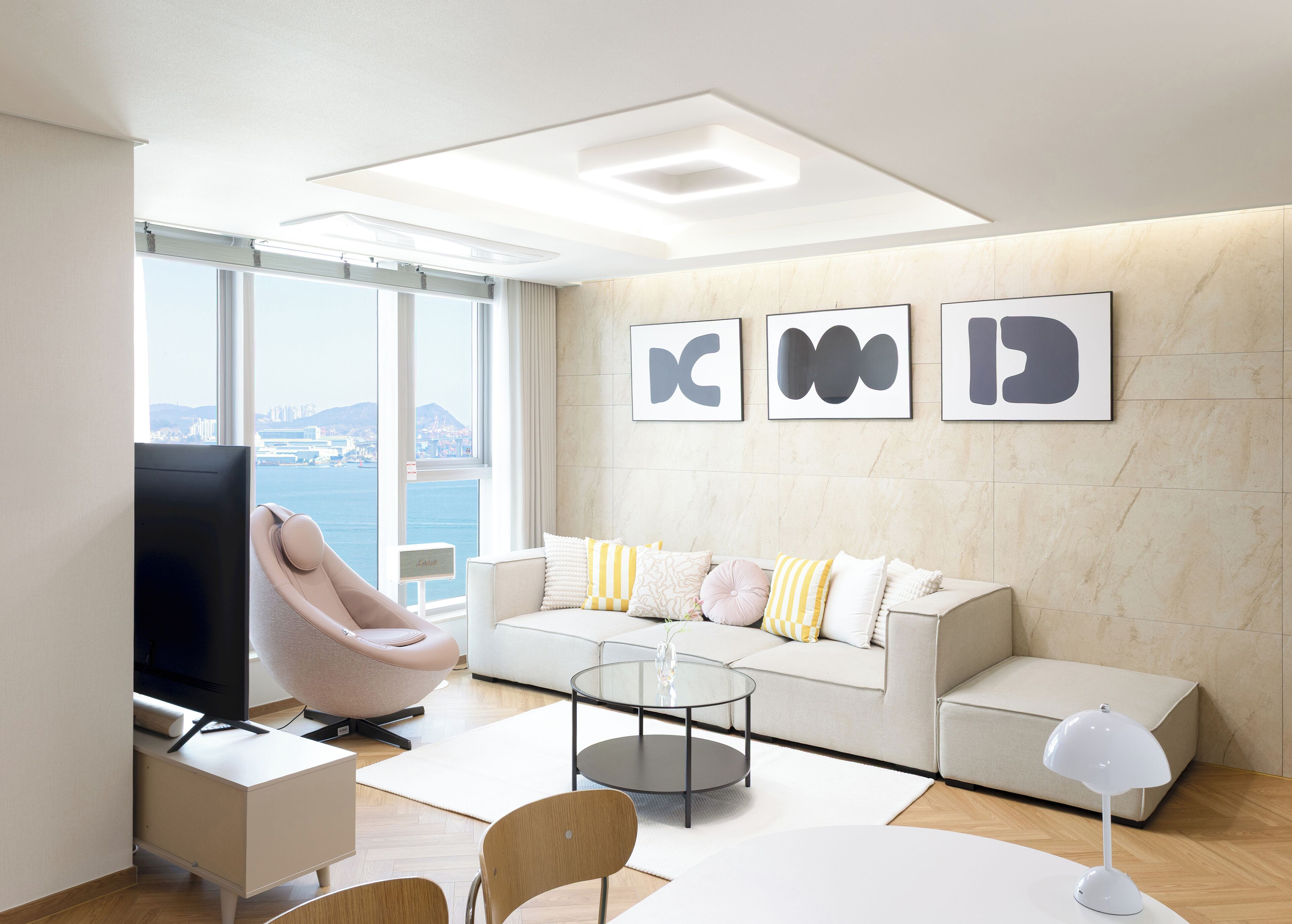 Connecting Suite Ocean A | Coin séjour | Chauffage par le sol