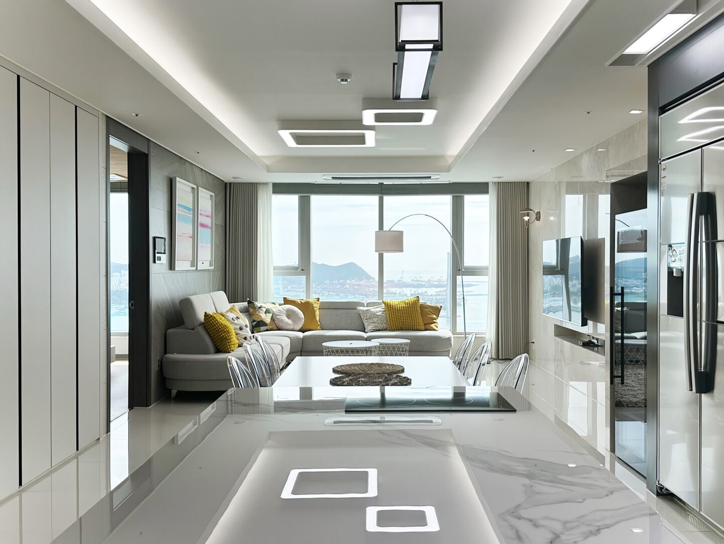 Family Suite Ocean Wine | Cuisine privée | Réfrigérateur, micro-ondes, plaque de cuisson, cuiseur de riz