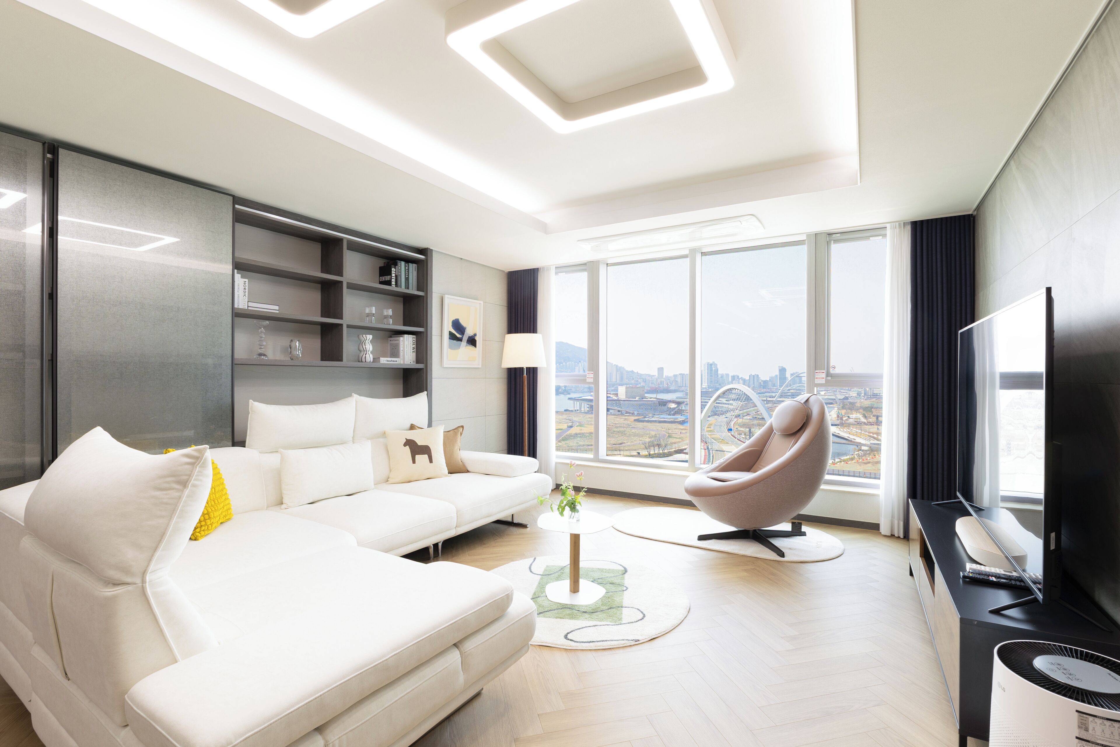 Family Suite Marina B | 起居区 | 加热地板