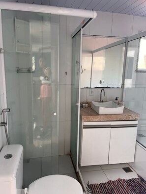 Towels, soap, toilet paper