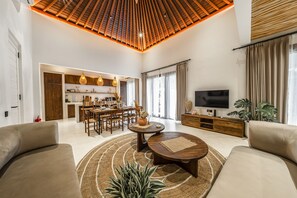 65-inch flat-screen TV with digital channels - Brand New Harmony Villa by DH (Ubud)