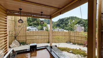 双床房, 2 张双人床, 山景, 一层 (101, Hatsuzora Open-air Bath) | 免费 WiFi、床单