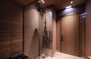 Un sauna, masajes