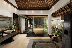 Free toiletries, hair dryer, bidet, towels