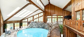 Events Welcome! Exclusive 65-Acre Gated Estate w/ Indoor Pool & Private Lake