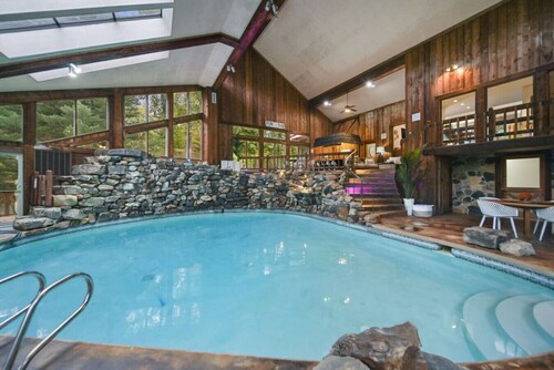 Events Welcome! Exclusive 65-Acre Gated Estate w/ Indoor Pool & Private Lake