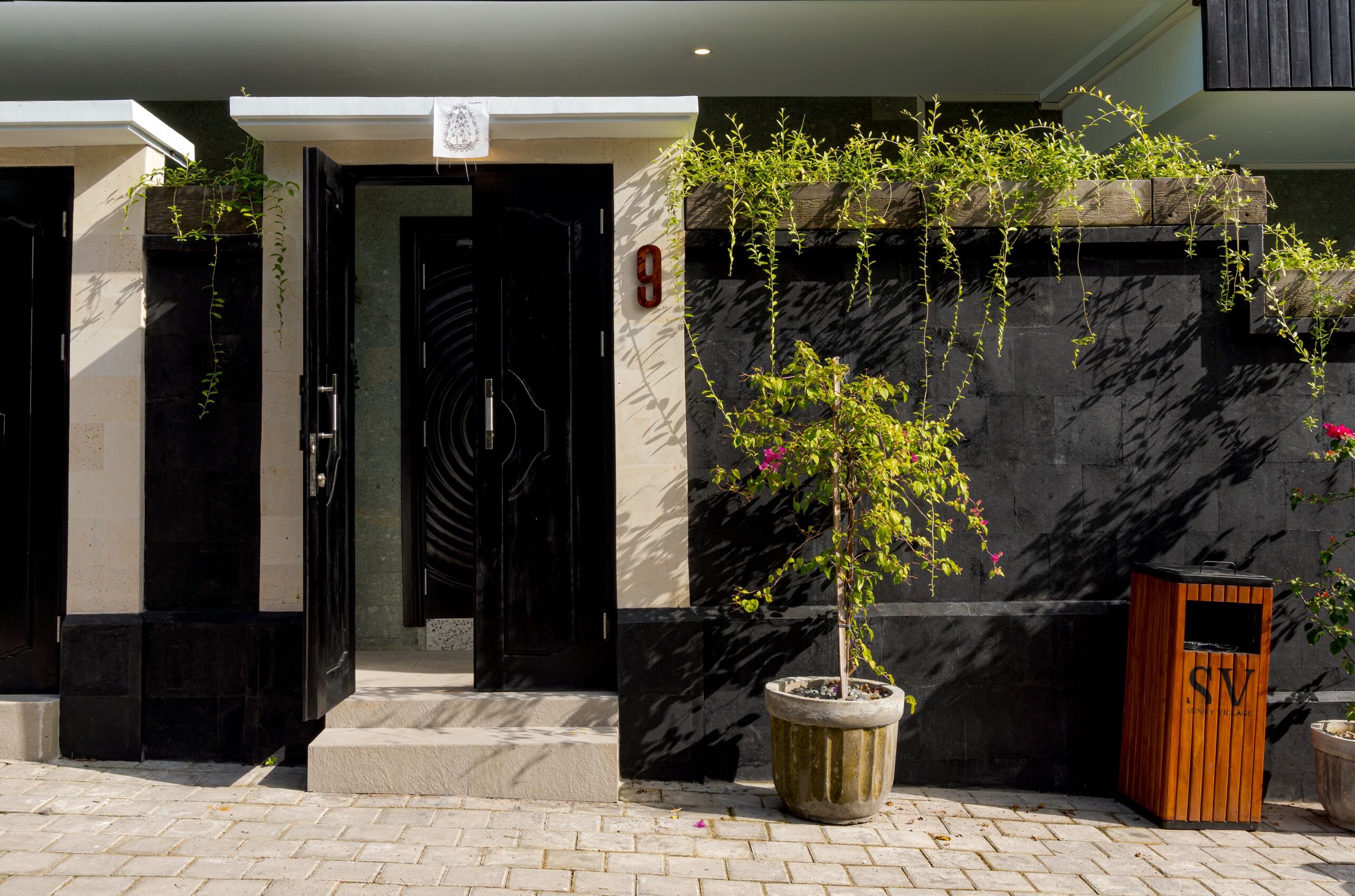 Overnatningsstedets facade