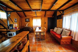 Familien-Ferienhütte | Wohnbereich