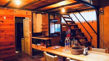 Cabaña familiar | Área de sala de estar