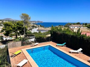 Pool - Villa 'La Boniquesa Bajo' with Sea View, Wi-Fi and Air Conditioning (Benissa)