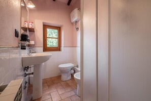 Shower, hair dryer, towels - Farmhouse "Girasole" with Shared Pool, Private Garden & Wi-Fi (Arcidosso)