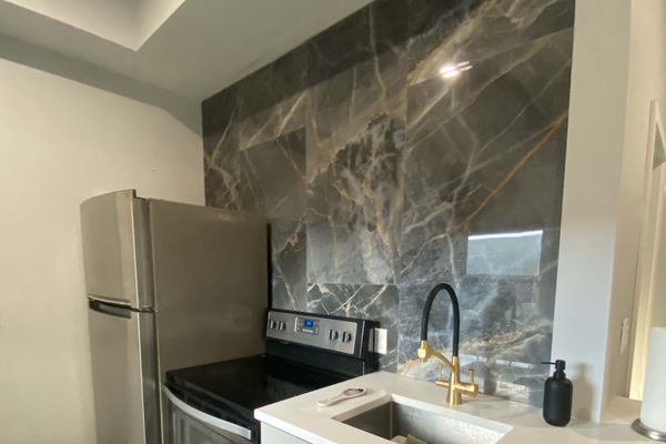 Apartment | Private kitchen | Fridge, microwave, oven, coffee/tea maker