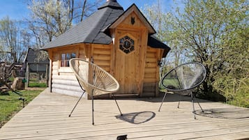 Romantisch huisje | Luxe beddengoed, Select Comfort-bedden, een minibar