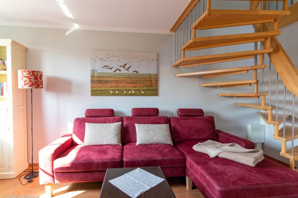 Ferienwohnung Fischland: Wohnbereich.