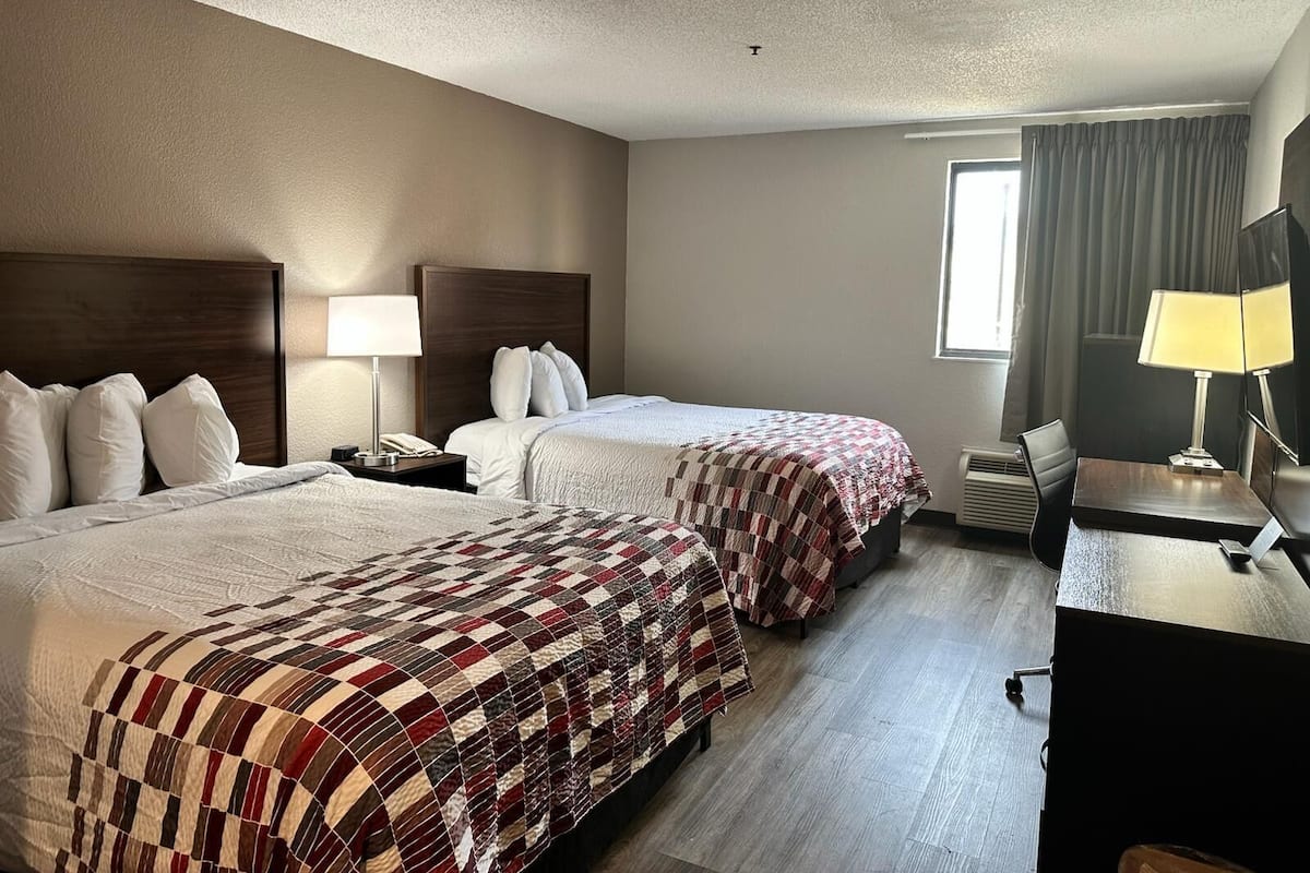 Superior Room, 2 Queen Beds, Non Smoking | Desk, laptop workspace, blackout drapes, iron/ironing board