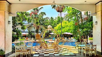 Udendørs bryllupsområde