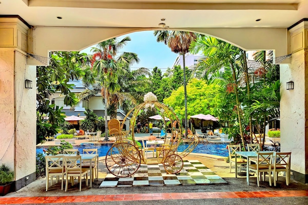Outdoor wedding area