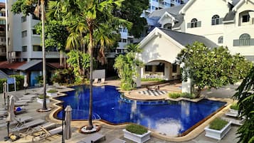 Outdoor banquet area