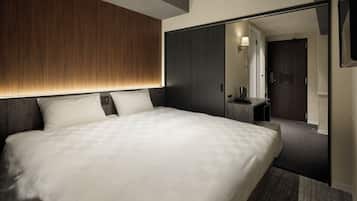 Desk, free WiFi, bed sheets