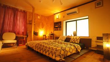 ルーム | 1 室のベッドルーム、客室ごとに異なる装飾、客室ごとに異なるインテリア、ノートパソコン用作業スペース