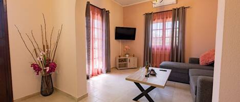 Télévision, cheminée