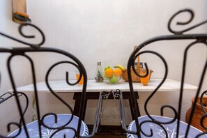 Outdoor dining - Bio-climatic Cave Studio with private terrace (Corfu)