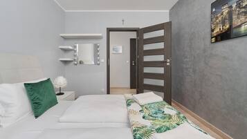 2 chambres, bureau, draps fournis