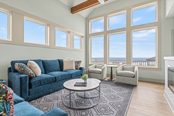 TV, fireplace, video games