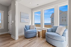 TV, fireplace, video games - Wright Waves - Private Pool +  Resort Amenities (Kill Devil Hills)