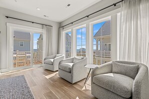 TV, fireplace, video games - Wright Waves - Private Pool +  Resort Amenities (Kill Devil Hills)