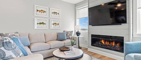 Fernseher, Kamin, Videospiele