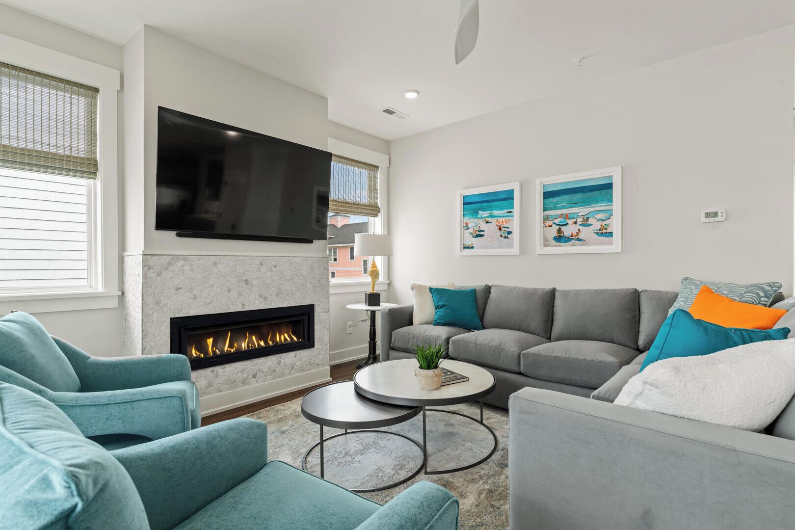 Fernseher, Kamin, Videospiele