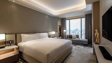 Suíte presidencial | 1 quarto, roupas de cama premium, frigobar, cofres nos quartos