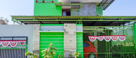 Façade de l’hébergement