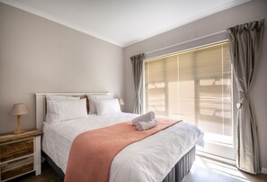 3 bedrooms, iron/ironing board, travel cot, WiFi