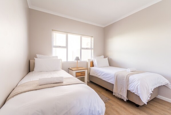 3 bedrooms, iron/ironing board, travel cot, WiFi