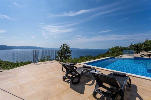 A heated pool