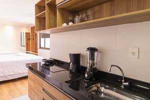 Suite Master | Eigene Küche | Kühlschrank, Herdplatte, Mixer, Grillplatte