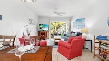 Leilighet, 1 soverom | Oppholdsområde | Smart-TV