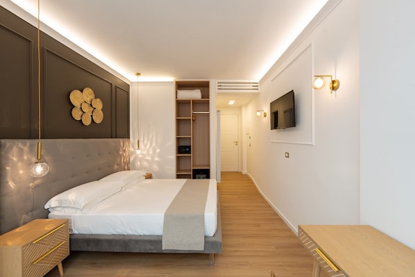 1 chambre, literie de qualité supérieure, couette en duvet d'oie