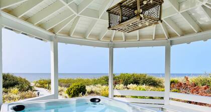 Oceanfront on a Private Beach-Hot Tub-Beautifully Remodeled-Dog Friendly Beach